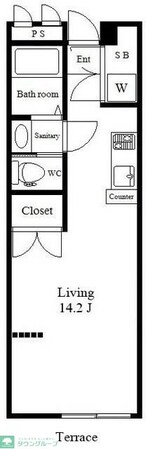 神宮前めぞぴあのK&Aの物件間取画像